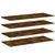 Produktbild 2 för Vägghyllor 4 st rökfärgad ek 100x40x1,5 cm konstruerat trä