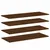 Produktbild 2 för Vägghyllor 4 st brun ek 100x40x1,5 cm konstruerat trä