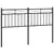 Produktbild 2 för Huvudgavel metall svart 135 cm