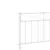 Produktbild 9 för Sängram med huvudgavel metall vit 150x200 cm