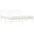 Produktbild 3 för Sängram med huvudgavel metall vit 160x200 cm