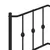 Produktbild 6 för Huvudgavel metall svart 135 cm
