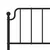 Produktbild 5 för Huvudgavel metall svart 120 cm