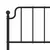 Produktbild 6 för Huvudgavel metall svart 150 cm