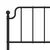Produktbild 5 för Huvudgavel metall svart 160 cm