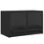 Produktbild 2 för Tv-bänk med glasdörrar svart 68x37x42 cm