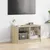 Produktbild 3 för Tv-bänk med glasdörrar sonoma-ek 68x37x42 cm