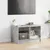 Produktbild 3 för Tv-bänk med glasdörrar betonggrå 68x37x42 cm