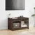 Produktbild 3 för Tv-bänk med glasdörrar brun ek 68x37x42 cm