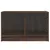 Produktbild 6 för Tv-bänk med glasdörrar brun ek 68x37x42 cm