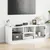 Produktbild 3 för Tv-bänk med glasdörrar vit 102x37x42 cm