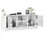 Produktbild 5 för Tv-bänk med glasdörrar vit 102x37x42 cm
