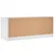Produktbild 8 för Tv-bänk med glasdörrar vit 102x37x42 cm