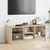 Produktbild 3 för Tv-bänk med glasdörrar sonoma-ek 102x37x42 cm