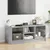 Produktbild 3 för Tv-bänk med glasdörrar betonggrå 102x37x42 cm