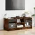 Produktbild 3 för Tv-bänk med glasdörrar rökfärgad ek 102x37x42 cm