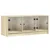 Produktbild 2 för Tv-bänk med glasdörrar sonoma-ek 102x37x42 cm