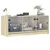 Produktbild 4 för Tv-bänk med glasdörrar sonoma-ek 102x37x42 cm