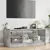 Produktbild 3 för Tv-bänk med glasdörrar betonggrå 102x37x42 cm