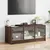 Produktbild 3 för Tv-bänk med glasdörrar brun ek 102x37x42 cm