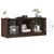 Produktbild 5 för Tv-bänk med glasdörrar brun ek 102x37x42 cm