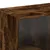 Produktbild 10 för Soffbord med glasdörrar rökfärgad ek 102x50x42 cm