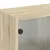Produktbild 9 för Sidoskåp med glasdörrar sonoma-ek 68x37x68,5 cm
