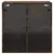 Produktbild 6 för Sidoskåp med glasdörrar rökfärgad ek 68x37x68,5 cm
