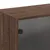 Produktbild 9 för Sidoskåp med glasdörrar brun ek 68x37x68,5 cm
