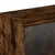 Produktbild 9 för Sidoskåp med glasdörrar rökfärgad ek 102x37x35 cm