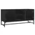 Produktbild 2 för Tv-bänk med glasdörrar svart 102x37x50 cm
