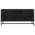Produktbild 5 för Tv-bänk med glasdörrar svart 102x37x50 cm
