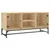 Produktbild 2 för Tv-bänk med glasdörrar sonoma-ek 102x37x50 cm