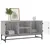Produktbild 4 för TV-bänk med glasdörrar grå sonoma 102x37x50 cm