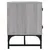 Produktbild 6 för TV-bänk med glasdörrar grå sonoma 102x37x50 cm