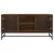 Produktbild 5 för Tv-bänk med glasdörrar brun ek 102x37x50 cm