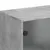 Produktbild 9 för Sidoskåp med glasdörrar betonggrå 69x37x100 cm