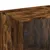 Produktbild 9 för Sidoskåp med glasdörrar rökfärgad ek 69x37x100 cm