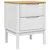 Produktbild 2 för Sängbord vit 45x39x57 cm massiv furu
