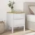Produktbild 3 för Sängbord vit 45x39x57 cm massiv furu
