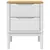 Produktbild 5 för Sängbord vit 45x39x57 cm massiv furu
