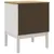 Produktbild 7 för Sängbord vit 45x39x57 cm massiv furu