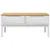 Produktbild 5 för Soffbord FLORO vit 99x55,5x45 cm massiv furu