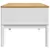 Produktbild 6 för Soffbord FLORO vit 99x55,5x45 cm massiv furu