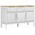 Produktbild 2 för Sidobord FLORO vit 114x43x74 cm massiv furu