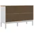 Produktbild 7 för Sidobord FLORO vit 114x43x74 cm massiv furu
