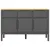 Produktbild 5 för Sidobord FLORO grå 114x43x74 cm massiv furu