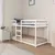 Produktbild 4 för Våningssäng vit 90x190 cm massiv furu