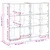 Produktbild 12 för Bokhylla med dörrar sonoma-ek 136x37x109 cm konstruerat trä