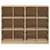 Produktbild 7 för Bokhylla med dörrar sonoma-ek 136x37x109 cm konstruerat trä